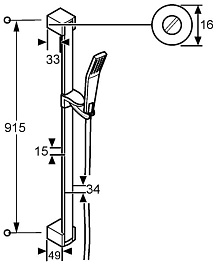 Kludi Душевой гарнитур "JOOP! 5513005-00" – фотография-3