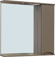 Runo Зеркальный шкаф Афина 80 R бежевый