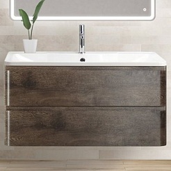 BelBagno Тумба с раковиной Albano 80 подвесная Robere Nature Grigio – фотография-1