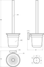 Cezares Ершик для унитаза Relax RELAX-TBS-V-NOP черный матовый – фотография-2
