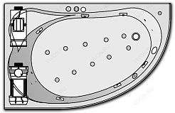 Kolpa San  Комплект гидро-аэромассажа Kolpa San Voice Special (хромотерапия, массаж: боковой, спины, ног, аэромассаж) – фотография-1