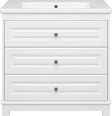 Misty Тумба с раковиной Ларго 90 белая