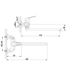 Lemark Смеситель универсальный "Luna LM4117C" – фотография-2