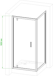 Royal Bath Душевой уголок HV-C-CH 90х90х185 – фотография-4