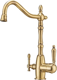 Milacio Смеситель для кухни Castellon Ceramic MC.515.BR бронза – фотография-2