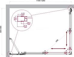BelBagno Душевой уголок Luce 120/90 LUCE-AH-21-120/90-C-Cr профиль хром стекло прозрачное – фотография-6