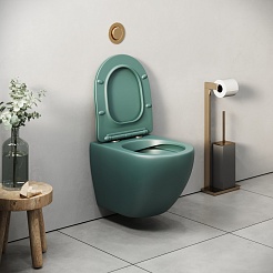 Grossman Унитаз подвесной Color GR-4455OLMS зеленый матовый – фотография-9