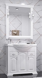 Opadiris Мебель для ванной Риспекто 85 белая матовая – фотография-1