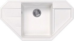 Dr. Gans Мойка кухонная Крона 910 угловая белая – фотография-1