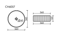Ceramicanova Мебельная раковина Element 36 CN6057 белая – фотография-5