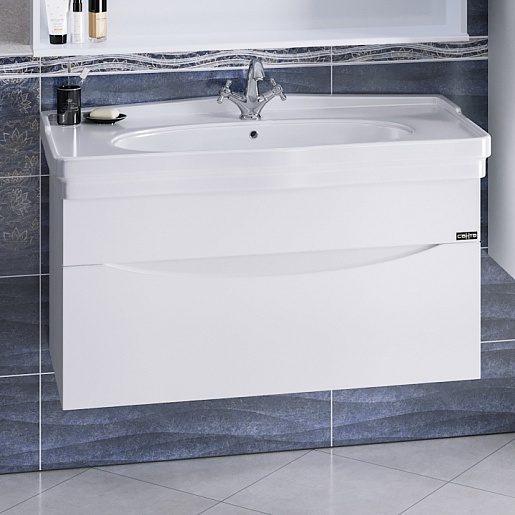 СанТа Тумба для умывальника Сатурн 105 подвесная – фото, картинка, фотография-1