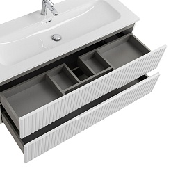 Cezares Тумба с раковиной Duet 120 подвесная CZR-8073-120 bianco lucido – фотография-5