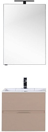 Aquanet Зеркальный шкаф "Алвита 60" капучино – фотография-5