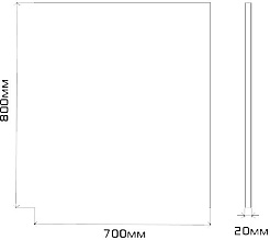 Misty Мебель для ванной Атлантик 70 2 ящика – фотография-6