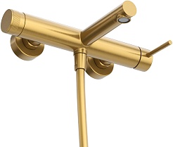 Cezares Смеситель для вынны с душем Relax RELAX-VD-BORO брашированное золото – фотография-3