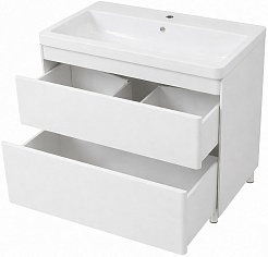 Vivon Тумба под раковину Atwood 80 напольная белая матовая – фотография-5