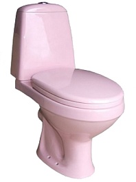 Oscar Унитаз-Компакт "Розовый" микролифт – фотография-1