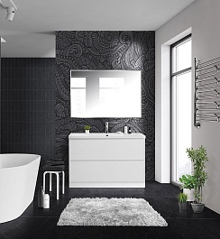 BelBagno Тумба с раковиной Albano 120 напольная Bianco Lucido – фотография-6