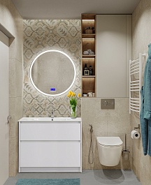 BelBagno Тумба с раковиной Kraft 100 напольная Bianco Opaco с раковиной LOV-1000-LVB – фотография-8