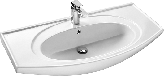 ASB-Mebel Мебель для ванной Мессина 100/3 белая – фотография-8