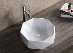 Ceruttispa Раковина накладная 42 CR0051A белая – фотография-2