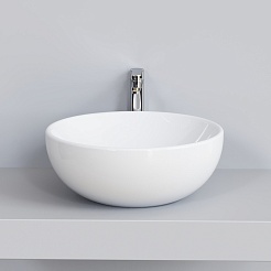 Ambassador Раковина накладная Queen 45 белая – фотография-3