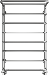 Terminus Полотенцесушитель водяной Полка П8 500x800 с полкой хром – фотография-1