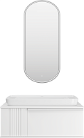Brevita Мебель для ванной Savoy 90 подвесная белая матовая