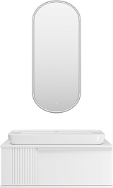 Brevita Мебель для ванной Savoy 90 подвесная белая матовая – фотография-1