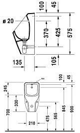 Duravit Писсуар D-Code 0829300000 – фотография-3