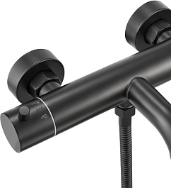 Milacio Смеситель для ванны Ultra MCU.350.MB черный матовый – фотография-5