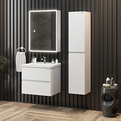 Onika Зеркальный шкаф Орби 60 белый – фотография-6