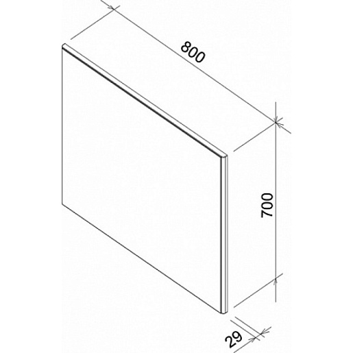 Ravak Мебель для ванной Ring 80 белая – картинка-7