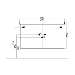 Mixline Мебель для ванной Ницца 80 лайм – фотография-3