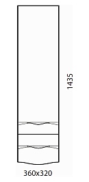  Пенал для ванной "Bruno" белый – фотография-3