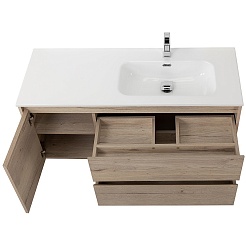 BelBagno Тумба под раковину Kraft 120 R подвесная Rovere Galifax Bianco – фотография-8