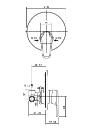 Vidima Смеситель для душа Balance A6996AA – фотография-2