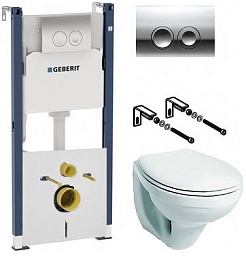 IFO Комплект: инсталляция Duofix Delta 3 в 1 + унитаз Hitta + шумоизоляция – фотография-1