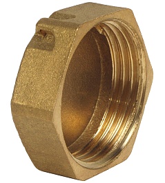 ВЛМЗ 1004 Заглушка латунная (колпак) Ду-25 под пломбу (446009) – фотография-2