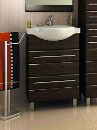 Orio Тумба с раковиной "Корро 60" Венге – фотография-1