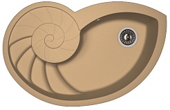 Florentina Мойка гранитная Наутилус капучино – фотография-1