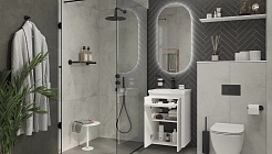 Velvex Тумба с раковиной Klaufs 50.2D белая – фотография-5