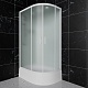 Frank Душевая кабина F412/2L M white с крышей профиль белый стекло матовое – фотография-4