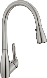 E.C.A. Смеситель для кухни 406218020 сталь – фотография-1