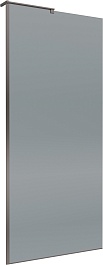 BelBagno Душевая перегородка Uno UNO-L-1-TB-80-GR-GM 80x200 профиль оружейная сталь стекло серое тонированное – фотография-1