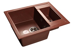 Granfest Мойка кухонная Quadro GF-Q610K Красный марс – фотография-1
