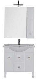 Aquanet Тумба с раковиной "Стайл 85" с ящиками – фотография-7