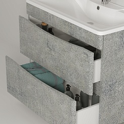 Водолей Тумба с раковиной Адель 100 горный камень – фотография-7