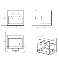 Alvaro Banos Мебель для ванной Valencia Mini 50, зеркало Viento – фотография-7
