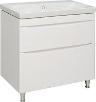 Runo Тумба с раковиной Афина 80 белая матовая